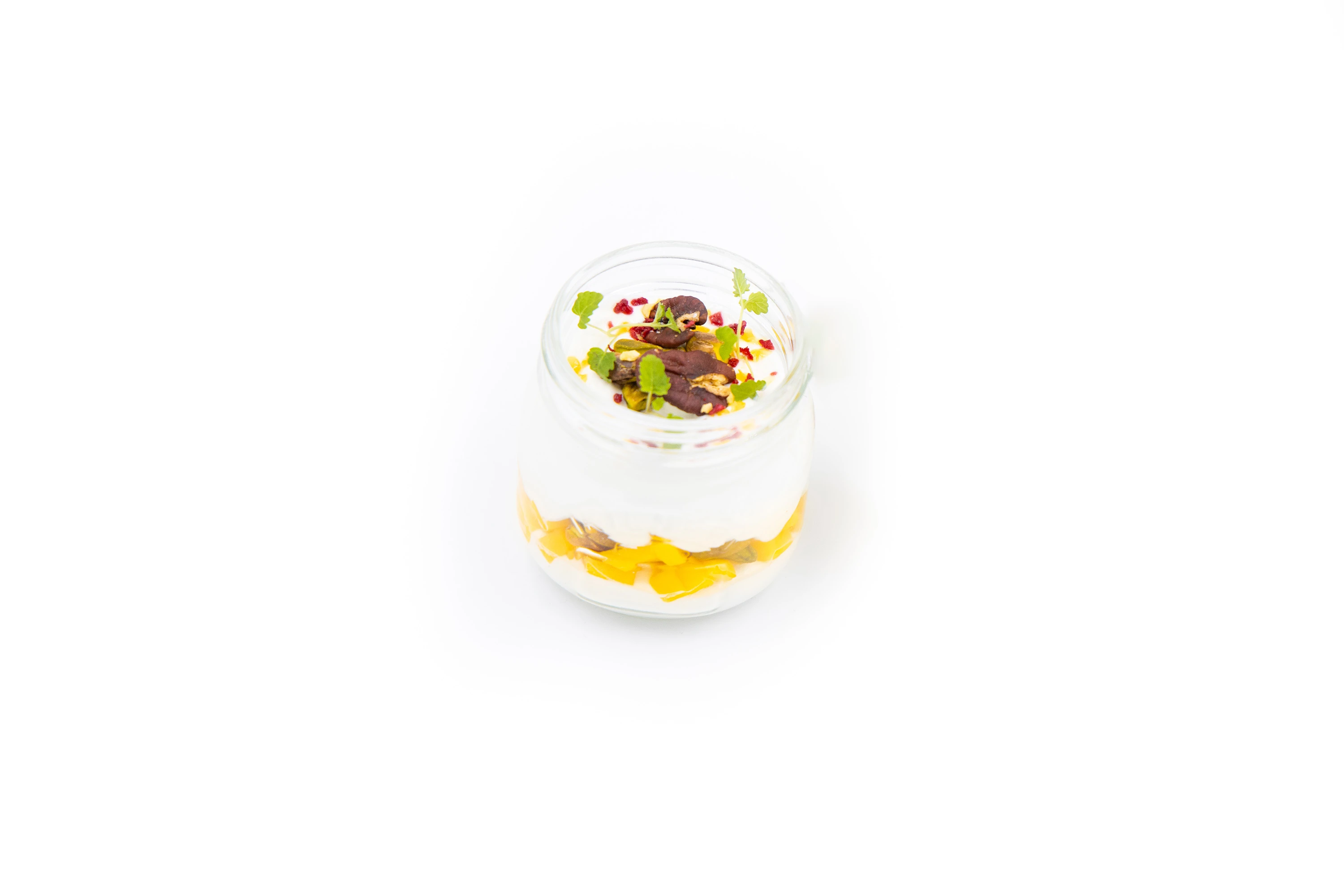 Pecan, pistachio and mango.
